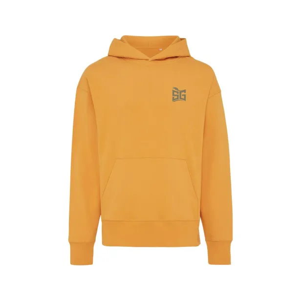  Iqoniq Yoho unisex hoodie od recikliranog pamuka, 340 g/m² - iqoniq sundial orange