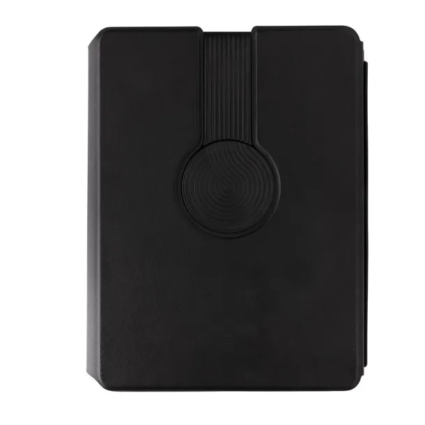  Swiss Peak RCS rePU notebook with 2 in 1 wireless charger - Swiss Peak Black 