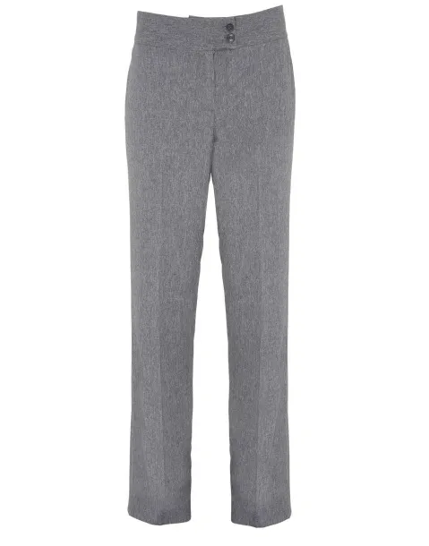  LADIES' 'IRIS' STRAIGHT LEG TROUSERS - Premier Grey Heather