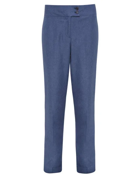  LADIES' 'IRIS' STRAIGHT LEG TROUSERS - Premier Blue Heather