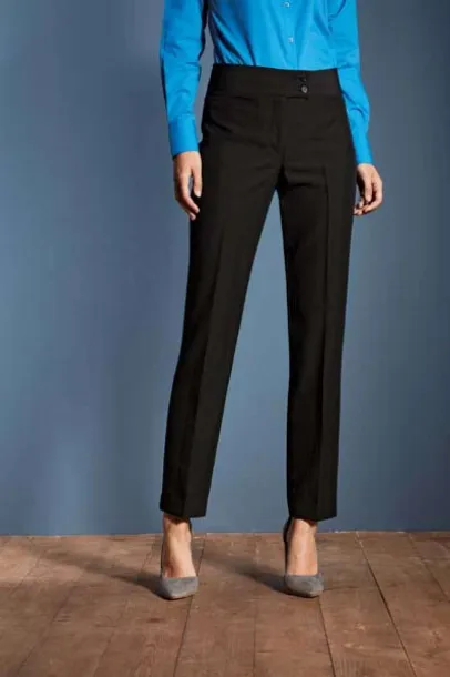  LADIES' 'IRIS' STRAIGHT LEG TROUSERS - Premier Black Melange