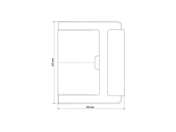 ALCANTARA notes s portfolio mapom, A5 - PRO BOOK Plava