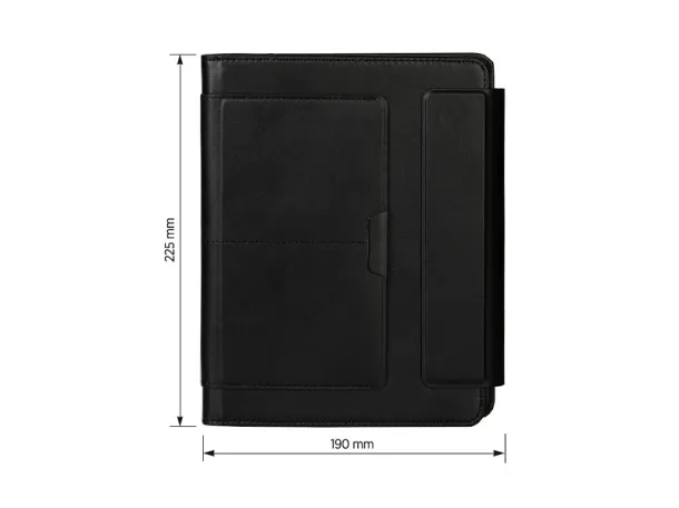 ALCANTARA A5 notebook with portfolio case - PRO BOOK Black