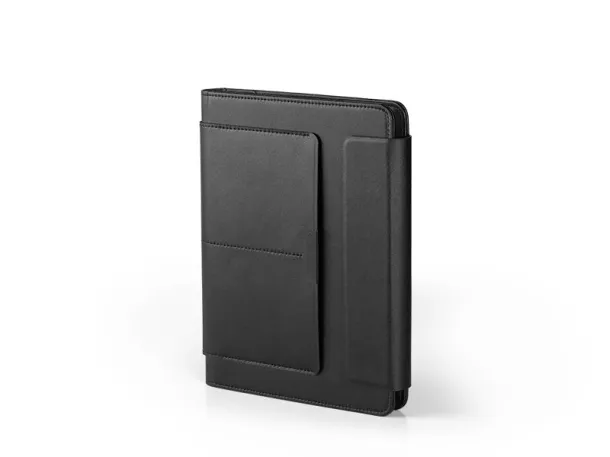 ALCANTARA A5 notebook with portfolio case - PRO BOOK Black