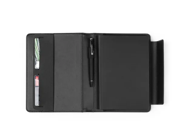 ALCANTARA A5 notebook with portfolio case - PRO BOOK Black