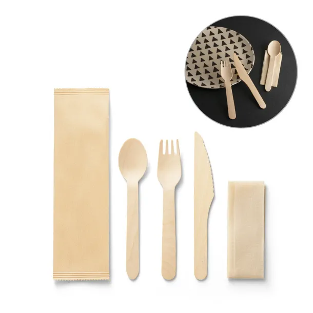 SUYA Wooden cutlery set