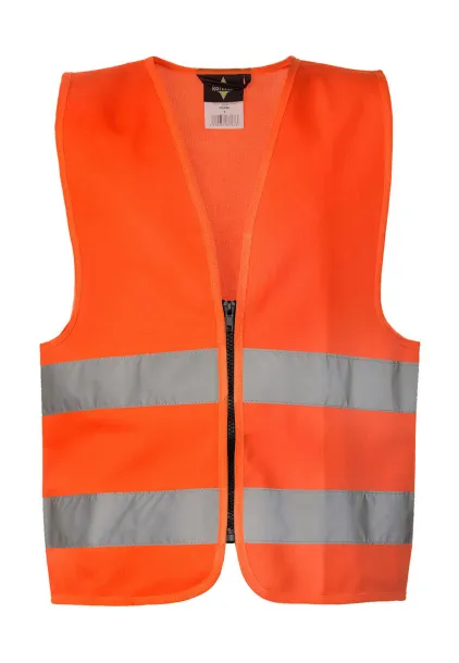  Safety Zipper Vest for Kids "Aalborg" - Korntex Narančasta