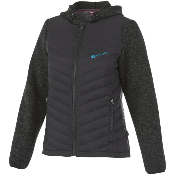 Hutch women's hybrid insulated jacket - Slazenger Heather black