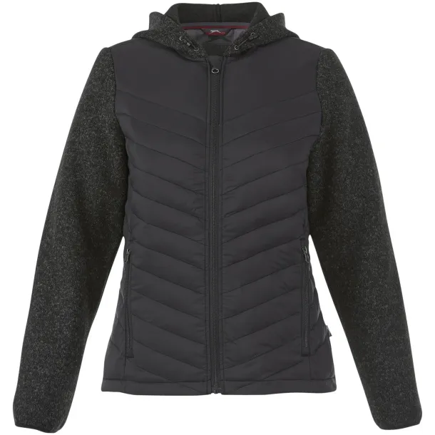Hutch women's hybrid insulated jacket - Slazenger Heather black
