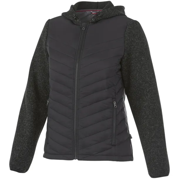 Hutch women's hybrid insulated jacket - Slazenger Heather black