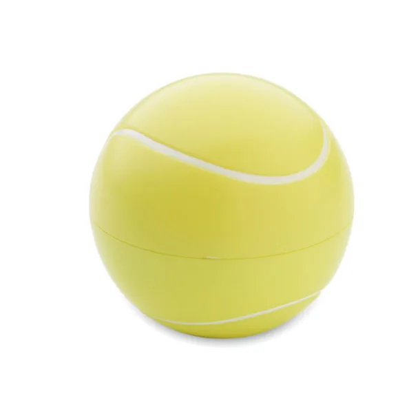 TENNIS Lip balm in tennis ball shape Yellow