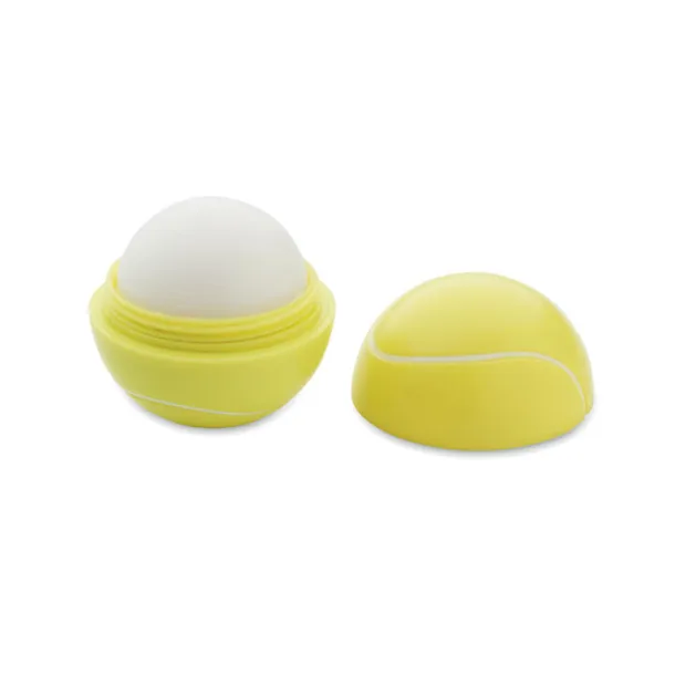 TENNIS Lip balm in tennis ball shape Yellow