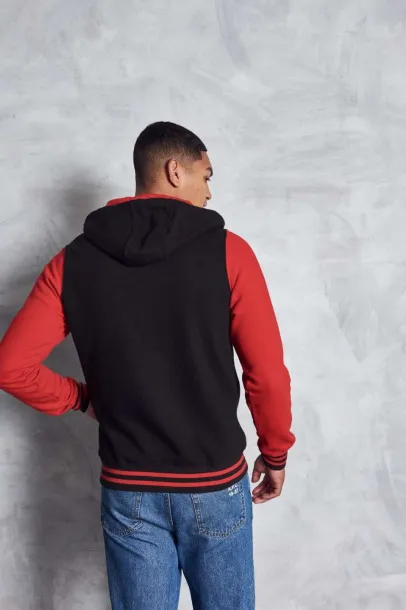  Urbana hoodie s patentom - 330 g/m² - Just Hoods Jet Black Crvena