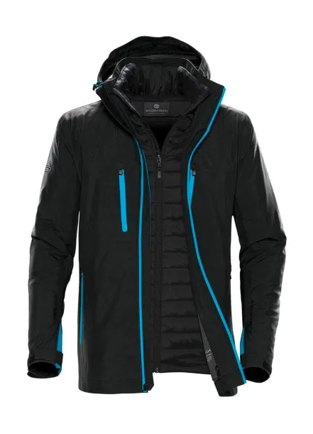  Men's Matrix System Jacket - Stormtech Black Electric Blue