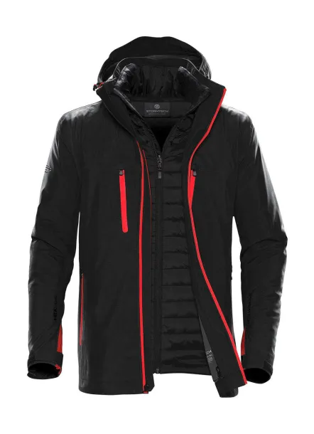  Men's Matrix System Jacket - Stormtech Black Bright Red