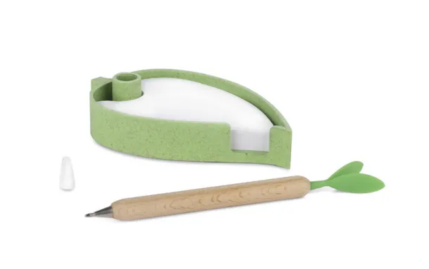 ISLA Note pad with pen Light green