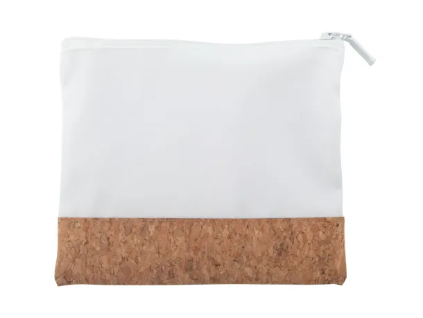 CreaBeauty Cork S custom cosmetic bag White Natural