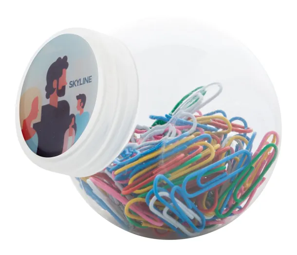 Rhydor paper clip set Multicolour Transparent