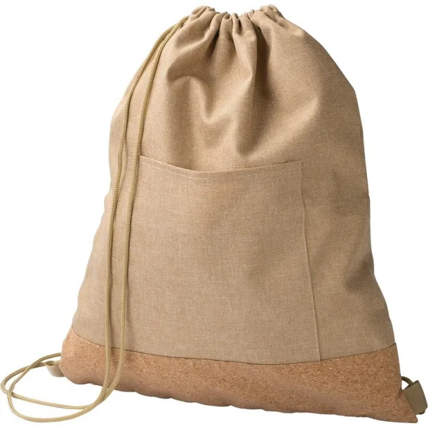  Drawstring bag RPET khaki