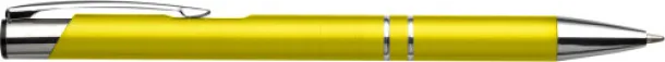 Albacete Aluminium ballpen yellow