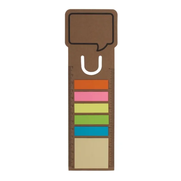 BOOKMARK set of sticky notes with bookmark Beige