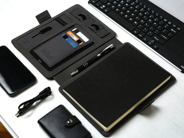 DARWIN A5 notebook with power bank Black