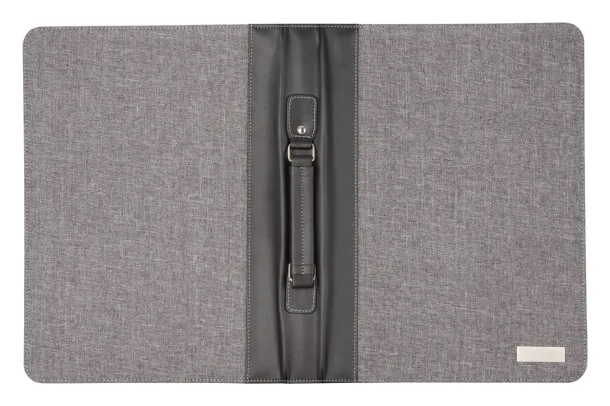 Smokey Zip A4 document folder Grey