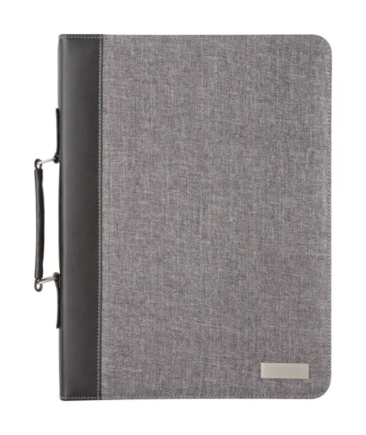 Smokey Zip A4 document folder Grey