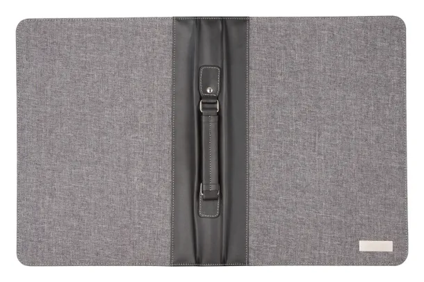 Smokey Zip A4 document folder Grey