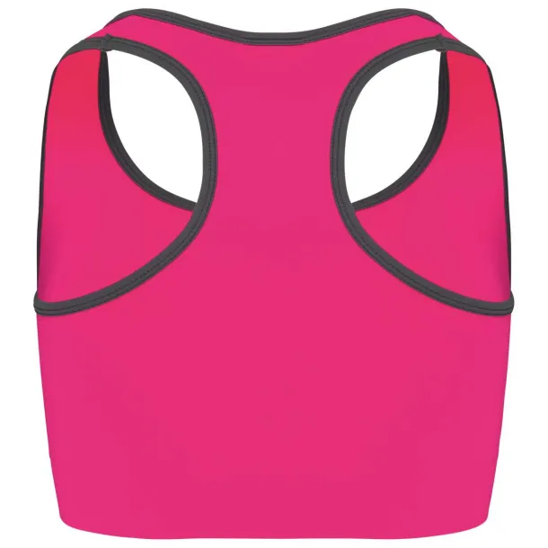  SEAMLESS SPORTS BRA - Proact Fluorescent Pink Storm Grey