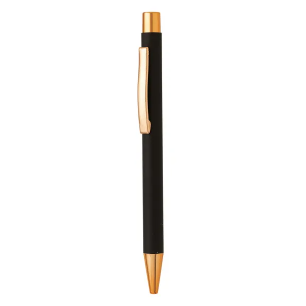 TITANIUM ROSE GOLD Metal ball pen Black