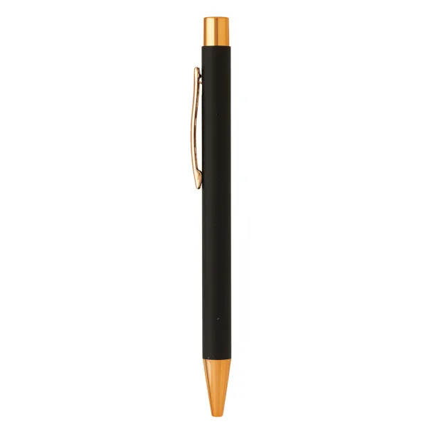 TITANIUM ROSE GOLD Metal ball pen Black