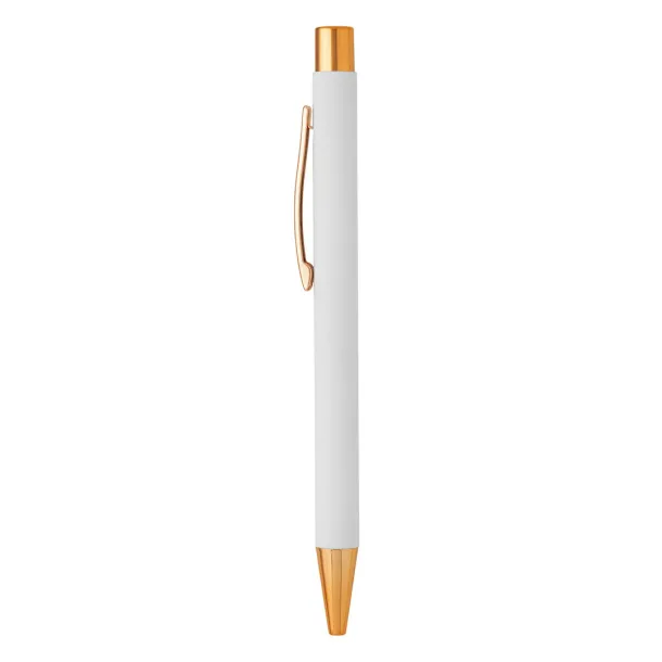 TITANIUM ROSE GOLD Metal ball pen White