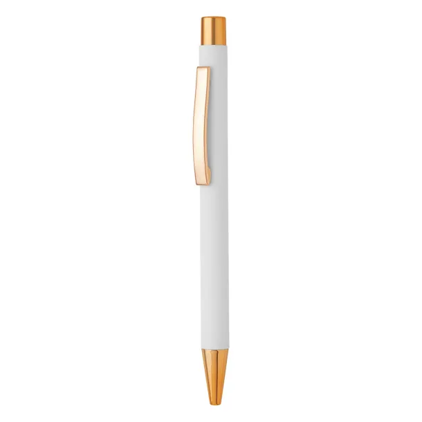 TITANIUM ROSE GOLD Metal ball pen White