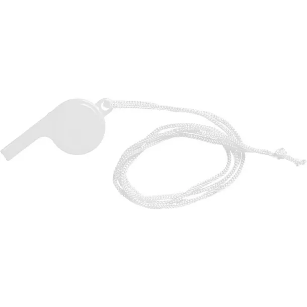  Whistle with neck cord white