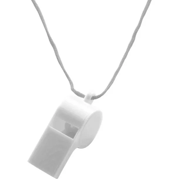  Whistle with neck cord white