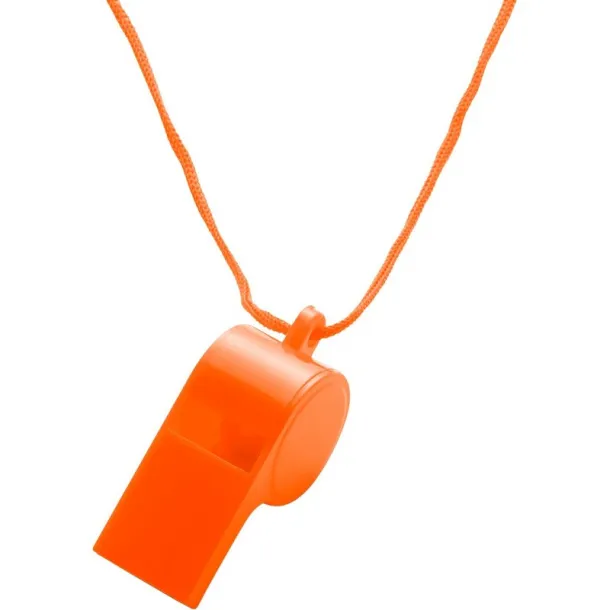  Whistle with neck cord orange