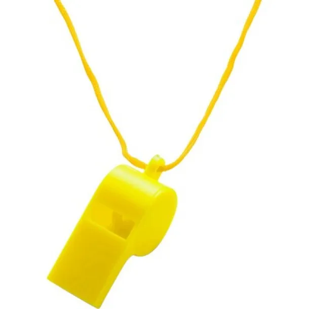  Whistle with neck cord yellow