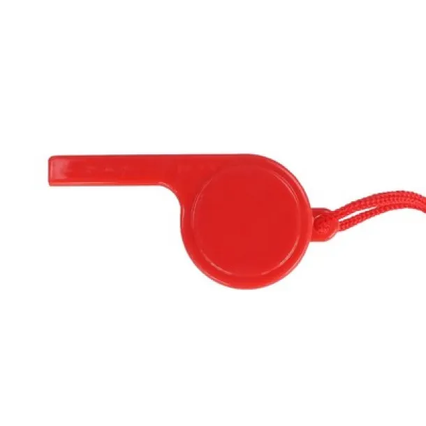  Whistle with neck cord red