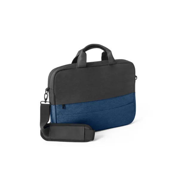 GENOA Padded laptop bag in 600D high-density recycled polyester 15" Blue