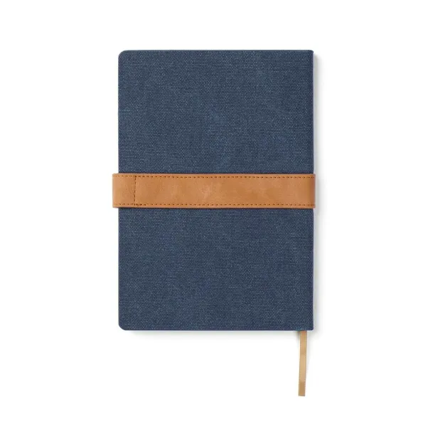  VINGA Bosler A5 RCS recycled canvas note book - Vinga navy 