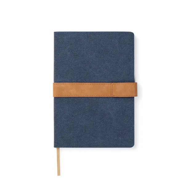  VINGA Bosler A5 RCS recycled canvas note book - Vinga navy 