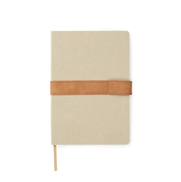  VINGA Bosler A5 RCS recycled canvas note book - Vinga brown 