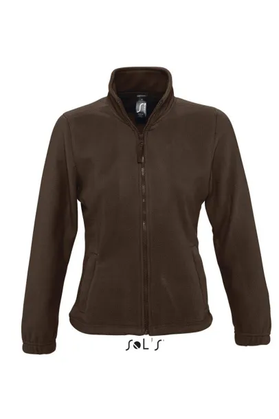 SOL'S NORTH  WOMEN - ZIPPED FLEECE JACKET - SOL'S Dark Chocolate