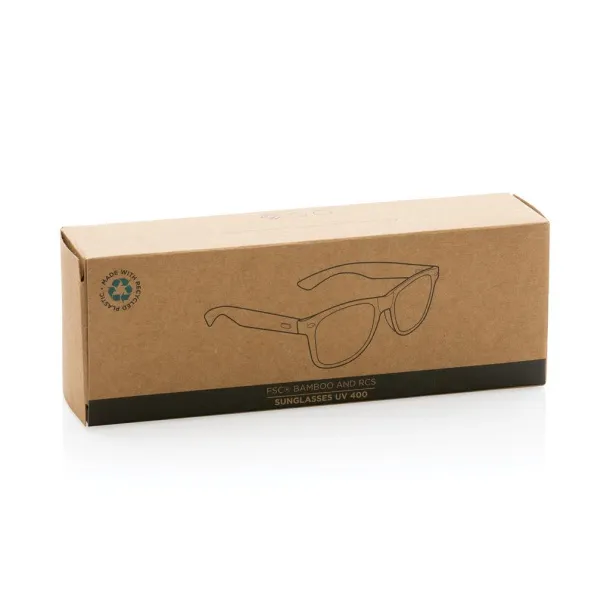  FSC® Bamboo and RCS recycled plastic sunglasses - XD Collection Blue 