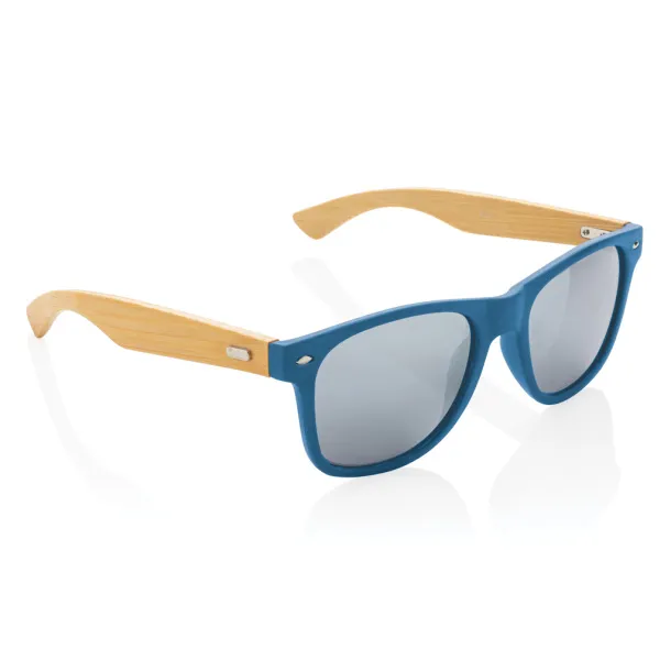  FSC® Bamboo and RCS recycled plastic sunglasses - XD Collection Blue 