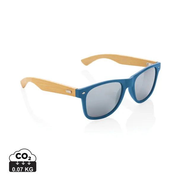  FSC® Bamboo and RCS recycled plastic sunglasses - XD Collection Blue 