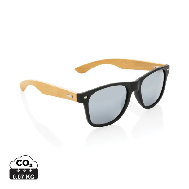  FSC® Bamboo and RCS recycled plastic sunglasses - XD Collection Black 