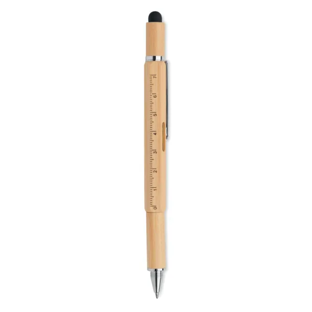 TOOLBAM Spirit level pen in bamboo Wood