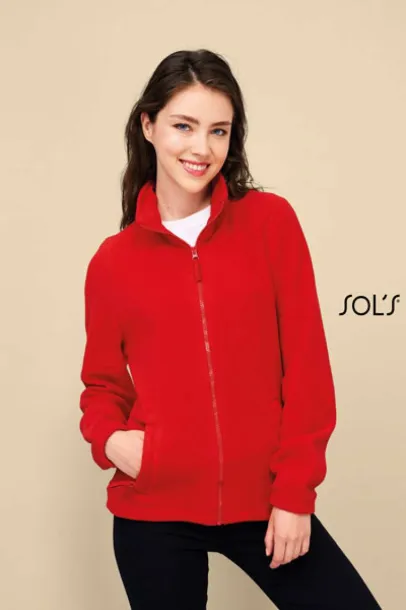 SOL'S NORTH  WOMEN - ZIPPED FLEECE JACKET - SOL'S White